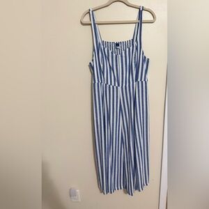 Old Navy Blue and White Striped Dress
